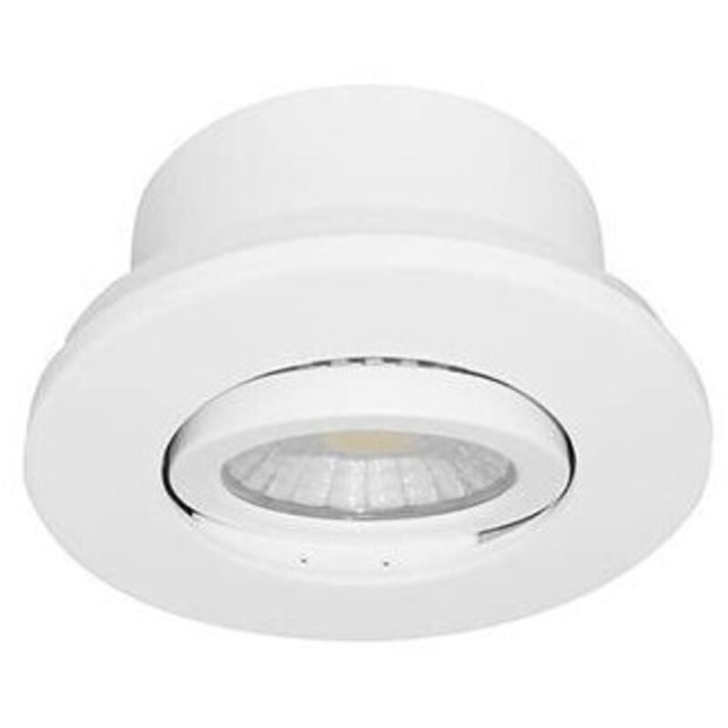 Spot CCT encastré rond orientable Bora RDX IP65 Blanc mat- Indigo