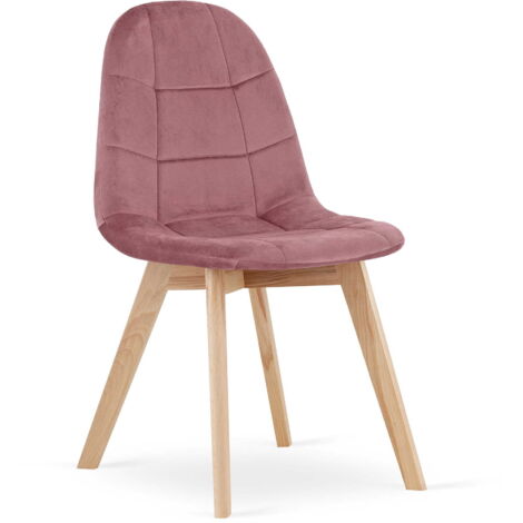 BORA Stuhl - dunkelrosa Samt x 1