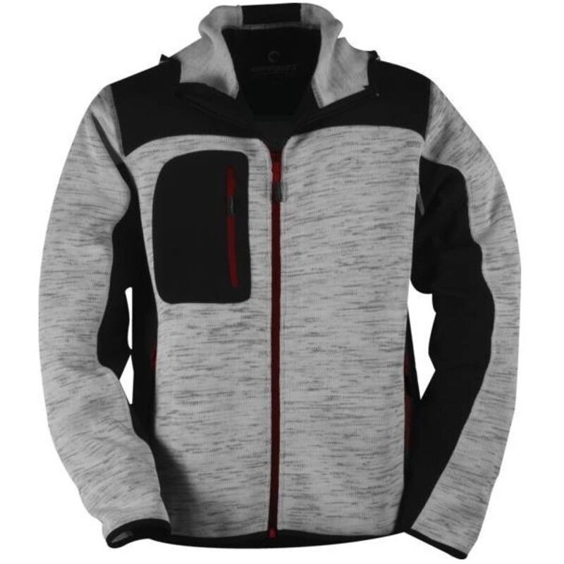Coverguard - Veste softshell bora gris clair - noir taille l