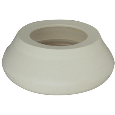 BORCHIA CONNETTRICE IN GOMMA PER TUBO DISCARICO Ø48MM - COLORE BIANCO