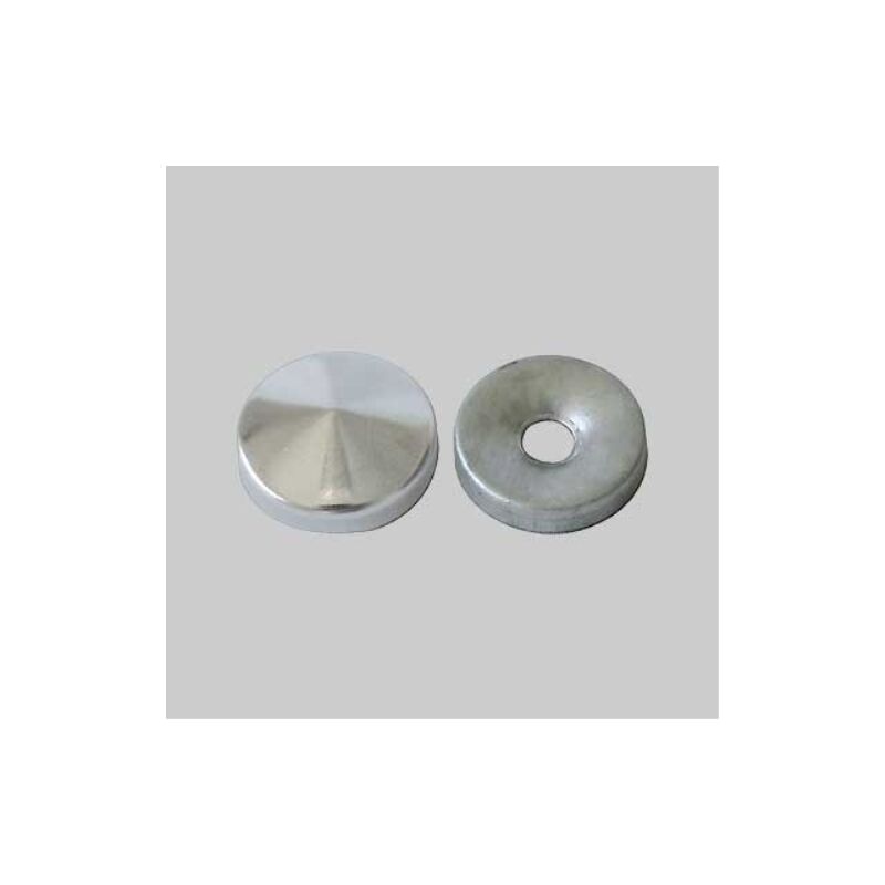 Borchia coprivite bombata 16 mm - ottone lucido