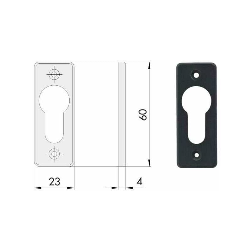 Bocchetta Rettangolare 06012-01-0 Cisa