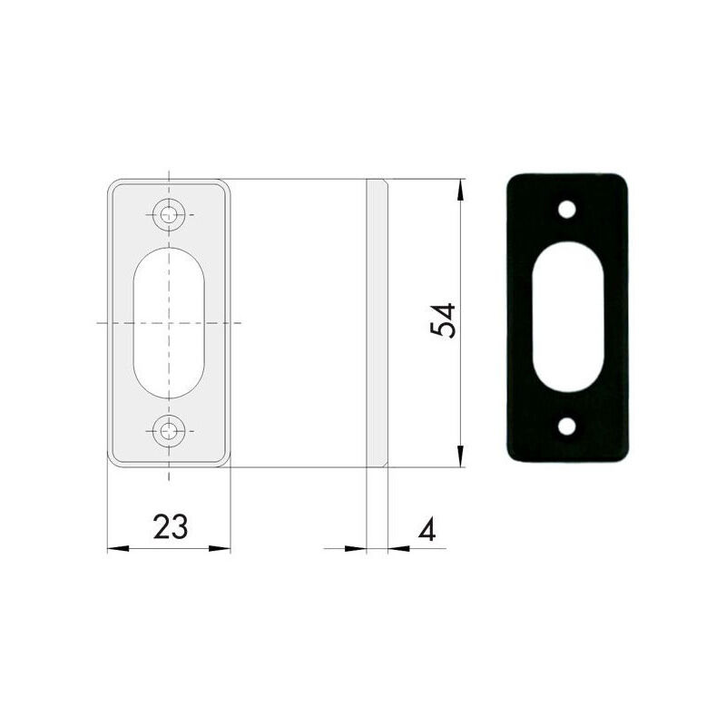 Cisa - bocchetta rettangolare 06027-01-0
