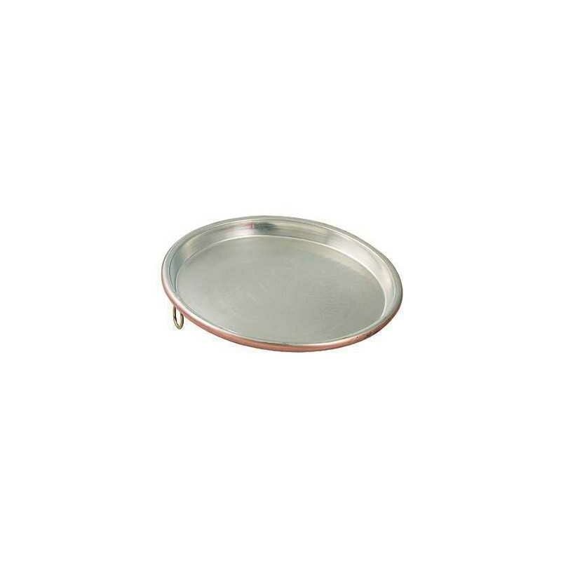 Bord de moule rond en cuivre étamé épais Vigor cm. 3 cm de diamètre. 50