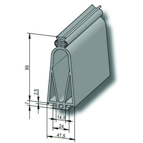 Bord Securite - Ck99 (L1,75M). Epaisseur 99Mm, Longueur 1750Mm FAAC