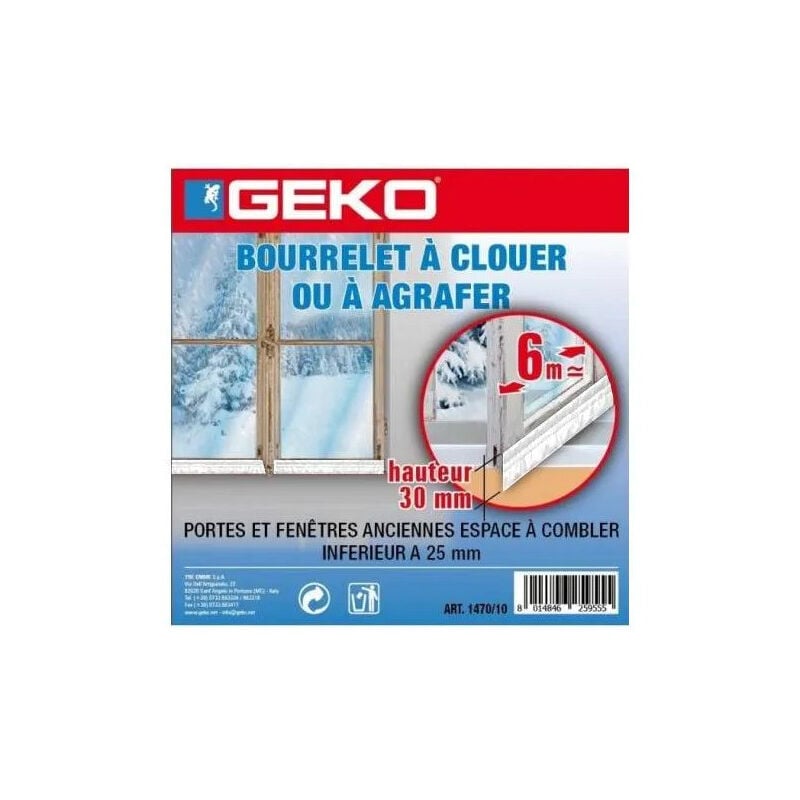 Bordatura in pvc da inchiodare o graffare, per