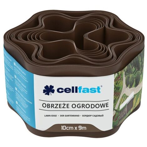 Bordatura per prato 10 cm 9 m marrone CellFast