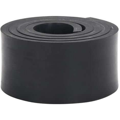 Borde de goma para quitanieves negro 180x8x1 cm