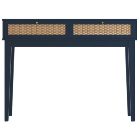 Bordeaux Dressing Table - Engineered Wood/Plastic - L32 x W110 x H84.5 cm - Berlin Blue/Oak