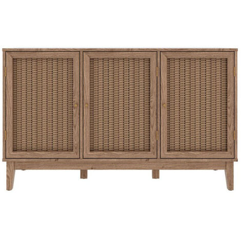 Bordeaux Large Sideboard - MDF - L39.4 x W128.2 x H78.2 cm - Oak
