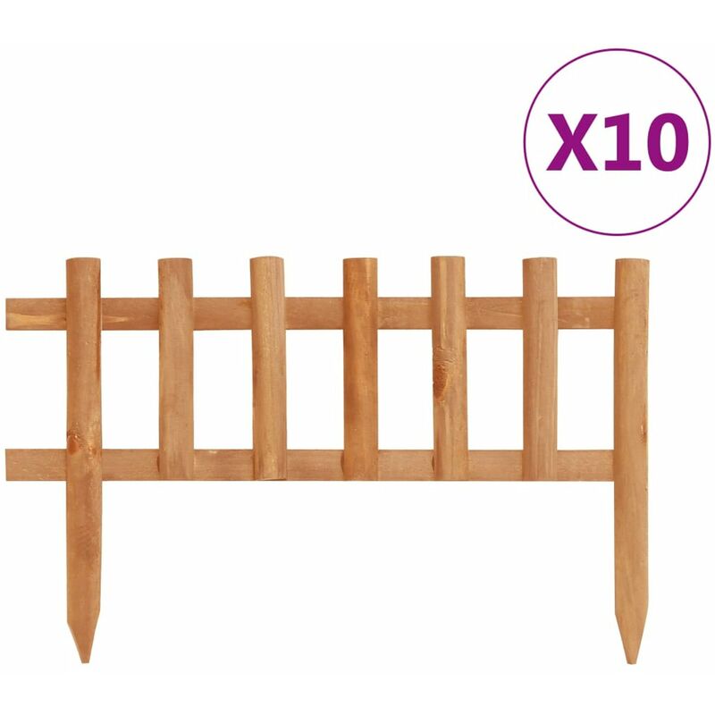 

Bordes de jardin 10 unidades madera de abeto 4,4 m