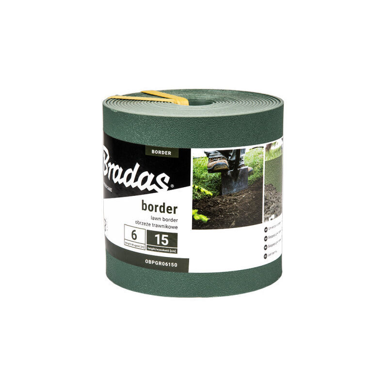 

BORDES verdes de jardín Longitud 6M Altura 150mm