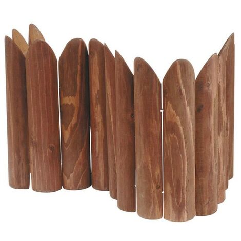 Bordo Ornamentale in Legno & Mezzo Tronchetto & 1,2x(h)0,3mt