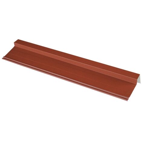 Bordo sinistro/destro 920 mm per pannello easy Tile in acciaio zincato laccato opaco Rosso testa di moro opaco, L: 920 mm