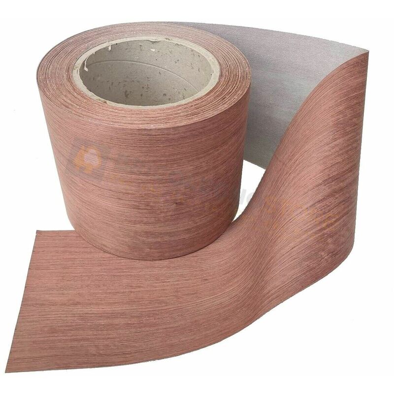 Image of Bricolegnostore - Bordo tranciato impiallacciatura legno bobinga precollato da 200 mm