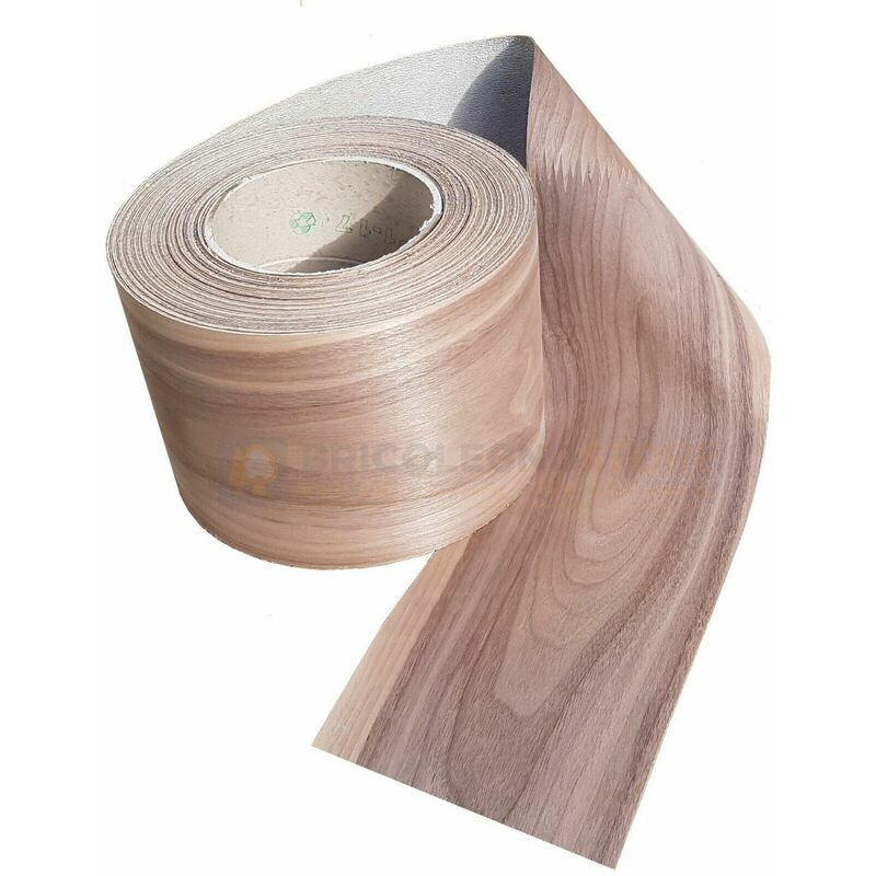 Image of Bordo tranciato impiallacciatura legno noce nazionale precollato da 200 mm