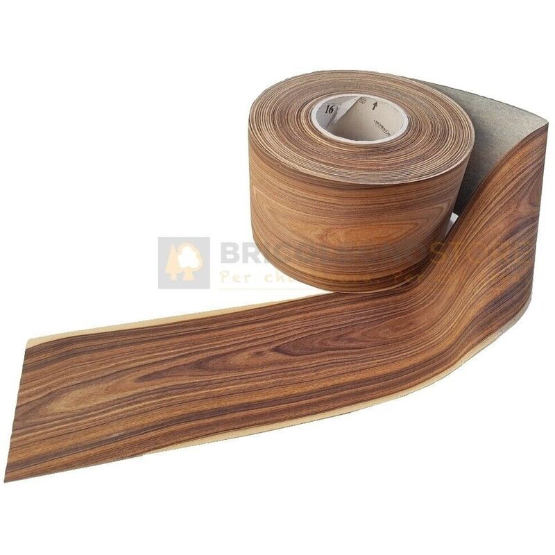 Image of Bordo tranciato impiallacciatura legno palissandro senza colla da 190 mm