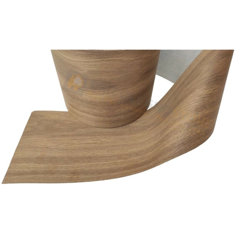 Image of Bordo tranciato impiallacciatura legno precollato da 200 mm varie essenze dimensione disponibile: rovere tabacco 200 mm