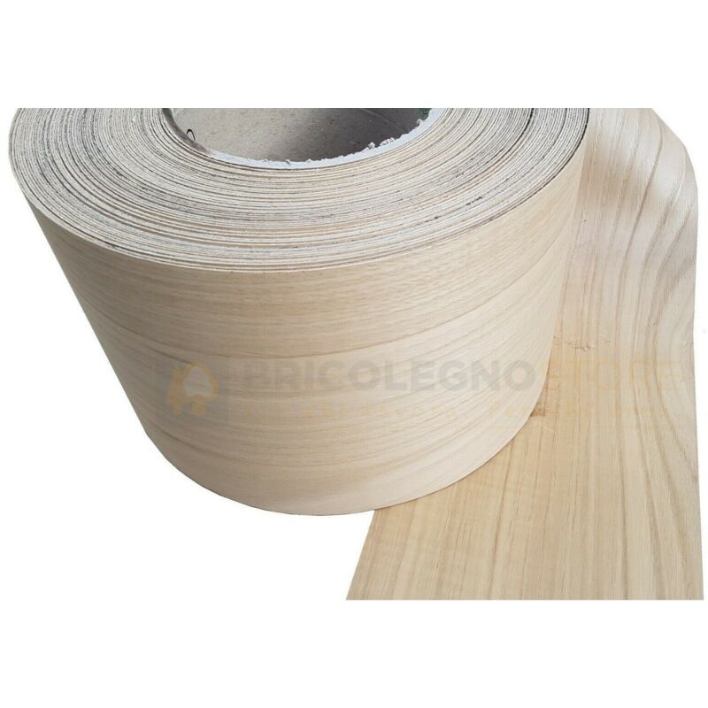 Image of Bricolegnostore - Bordo tranciato impiallacciatura legno precollato da 200 mm varie essenze dimensione disponibile: castagno 190 mm