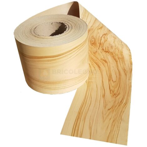Bordo tranciato impiallacciatura legno ulivo senza colla da 170 mm