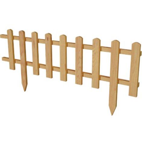 Bordura aiuola classic legno euro pino impregnato cm 120 h.cm 40/65 (5 pezzi) Domus