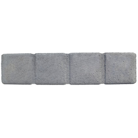 Bordura albione, in pietra, 50x11xh.8 cm, dritta, colore grigio