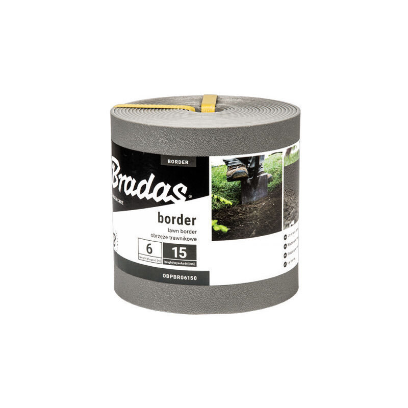 

Bordura de jardín gris Longitud 6M Altura 150mm