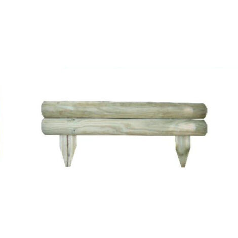 BORDURA FLORA RETTA 50XH10/20CM CON 2 MEZZI PALI D