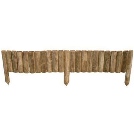 Bordure Per Aiuole In Legno Fai Da Te.Bordura Per Aiuola In Legno Di Pino Impregnato Cm 100x20 35 Cm 110 L X 20 35 A