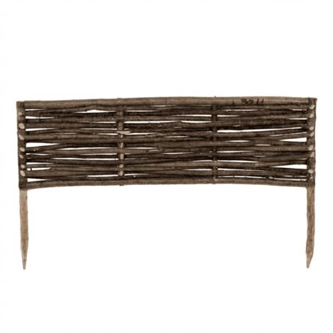 Bordura per orto in nocciolo – Intreccio orizzontale naturale Altezza 40 X Larghezza 75 cm