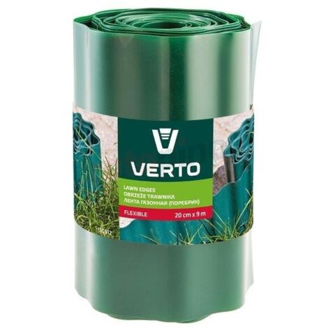 Bordura per prato 20 cm x 9 m, verde