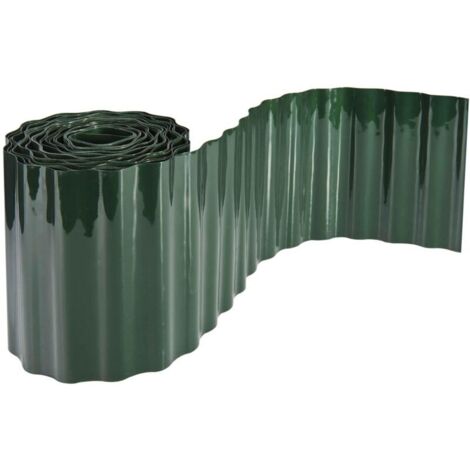 Bordure à Gazon Classique, Bordure de pelouse, Bordure de Parterre, Bordure de Tonte, Vert, 500 g/m², 9 m x 20 cm