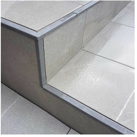 Bordure aluminium BSJ - Gris clair - Longueur 2,70 m