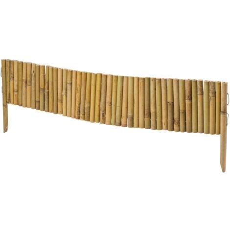 Bordure bambous flexible 35x100cm - Marron
