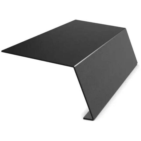 Bordure basse, mat, 2000 × 208 × 0,5 mm, noir mat RAL 9005