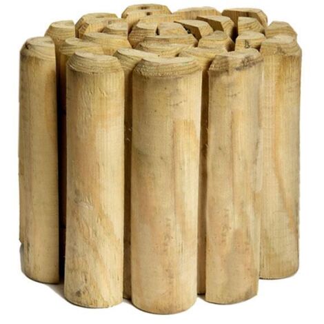 Bordure Bois Faura 200cm Bordure De Jardin En Bois Traité, Facile à Installer. - Faura