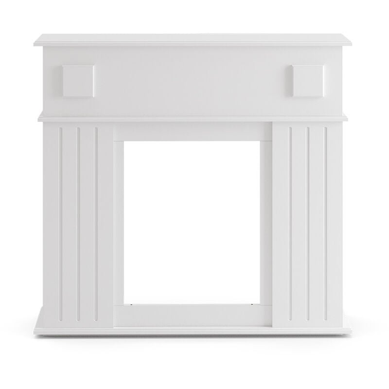 Vicco - Entourage de cheminée , Blanc, 109 x 100 cm