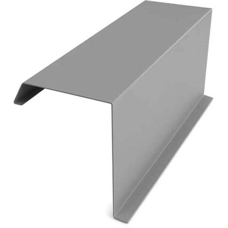 Bordure de fronton, 2000 × 312,5 × 0,5 mm, gris Mat RAL 7024