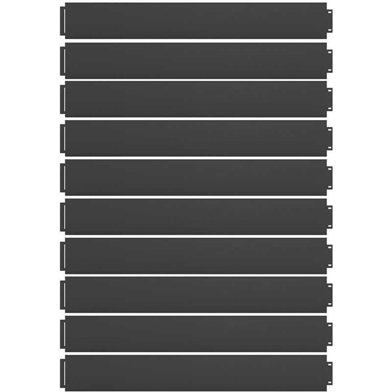 Bordure de gazon , Anthracite, 100 x 14 cm 20 mètres, Serina