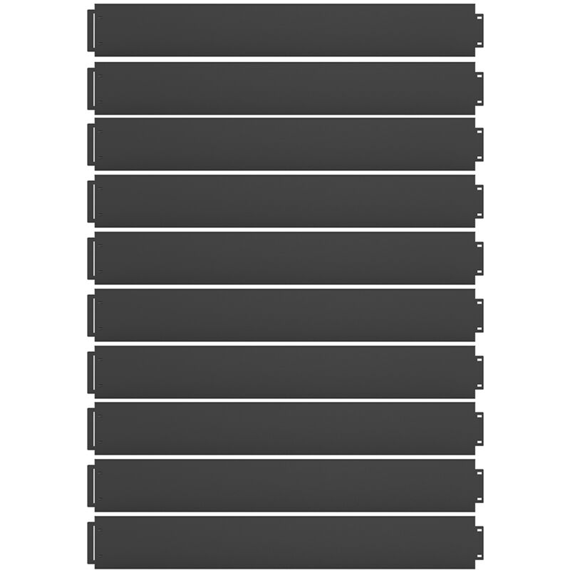 Vicco - Bordure de gazon , Anthracite, 100 x 18 cm 50 mètres, Serina