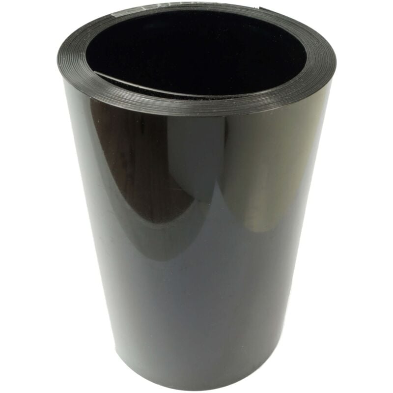 Jardinion - Bordure de gazon, bordure de parterre, extra forte 1 rouleau de 6m noir, bordure de parterre de jardin ou de gravier