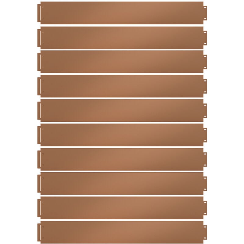 Vicco - Bordure de gazon , Marron, 100 x 18 cm 30 mètres, Serina