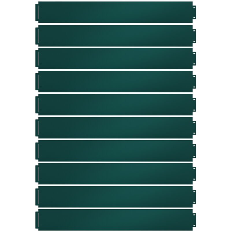 Vicco - Bordure de gazon , Vert, 100 x 14 cm 10 mètres, Serina