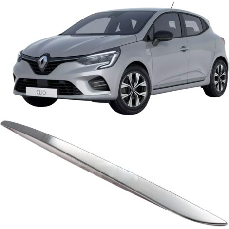 Bordure de hayon chromée en acier inoxydable pour Renault Clio V Hatchback à partir de 2019