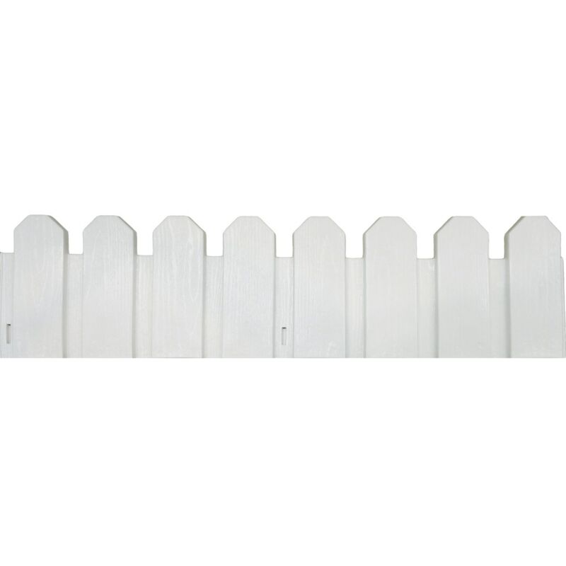 NORTENE 4 bordures flexibles en plastique - Blanc - 20x80cm