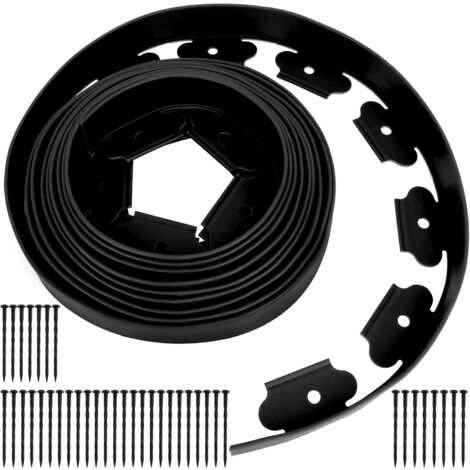 Bordure de jardin, bordure de pelouse flexible de 10 m