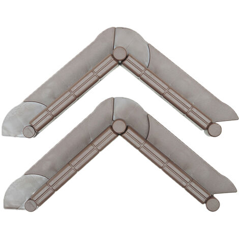 Bordure de jardin décorative en plastique MARRON- pour pelouses, parterres, plates-bandes et chemins - de conception articulée unique, 10 m de long x 6 cm de haut, en plastique de haute qualité avec p