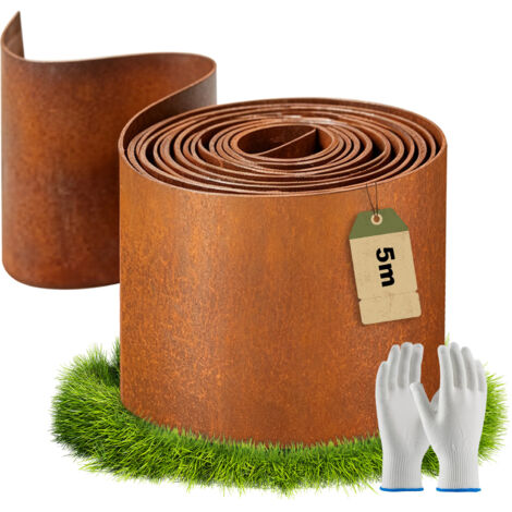 Bordure de jardin droite noire 14 cm x 5 mètres – Épaisseur 0.3 mm – Montage rapide et découpe facile