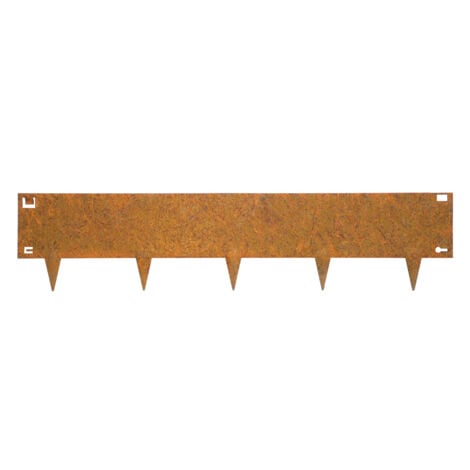 WOVAR Bordure de jardin en acier Corten 24 x 106 cm Flexible - Par