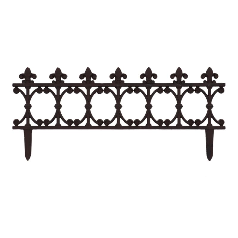 Esschert Design - Clôture de jardin - l 81,5 x l 1 x h 36,4 cm - Fonte - Livraison gratuite